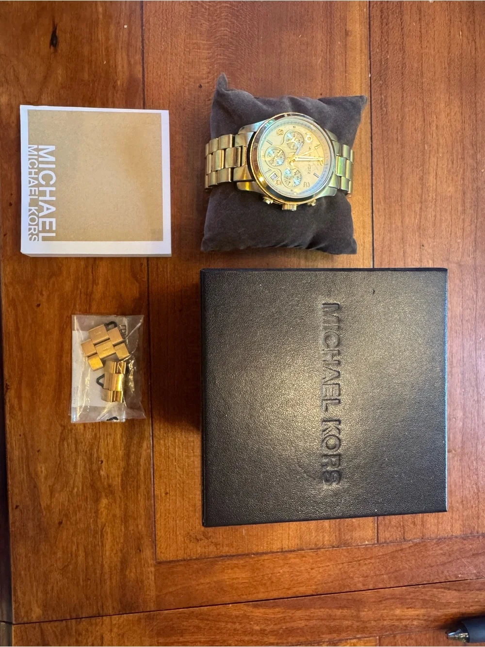 Michael Kors Gold-Tone Chronograph Bracelet Watch
